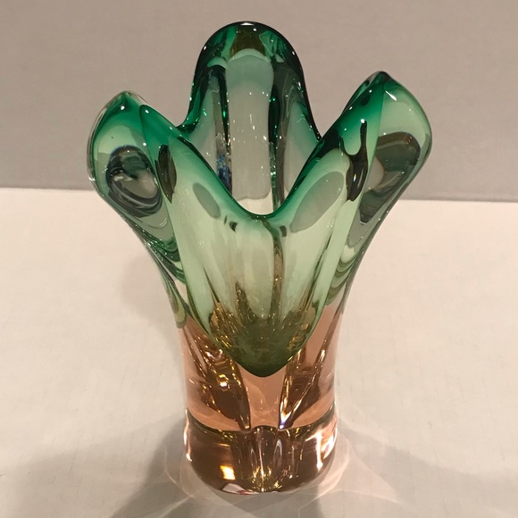 Vintage Czech Art Glass Vase by Josef Hospodka for Chribskà Glassworks 8… - Picture 2 of 7